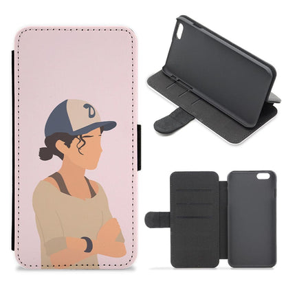 Clementine Faceless - The Walking Dead Flip / Wallet Phone Case