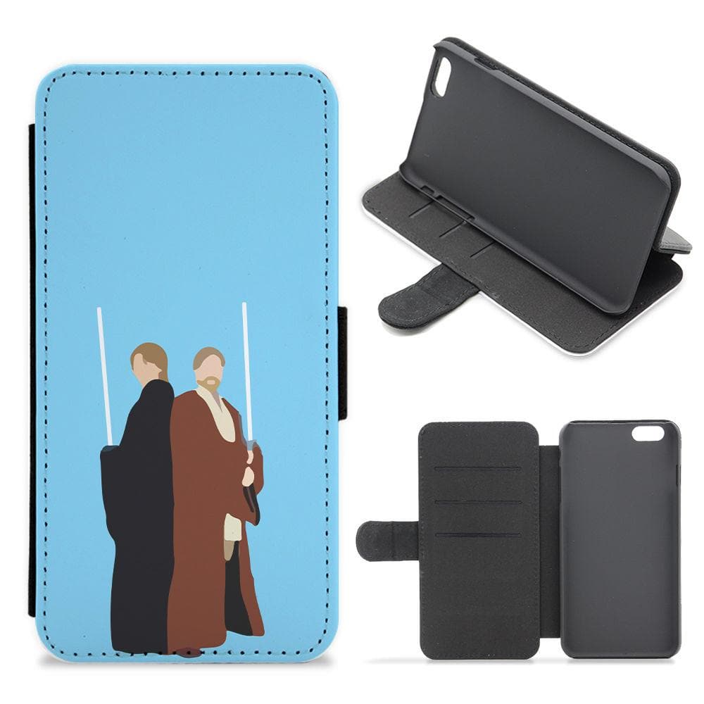 Luke Skywalker And Obi-Wan Kenobi - Star Wars Flip / Wallet Phone Case