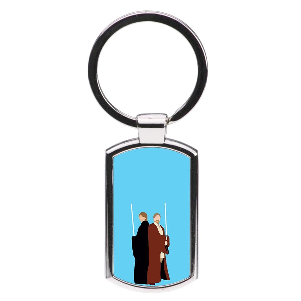 Luke Skywalker And Obi-Wan Kenobi - Star Wars Luxury Keyring