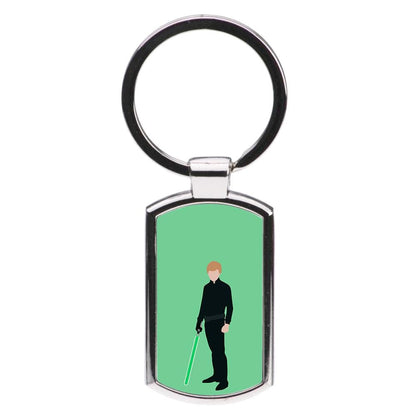 Luke Skywalker Green Lightsaber - Star Wars Luxury Keyring