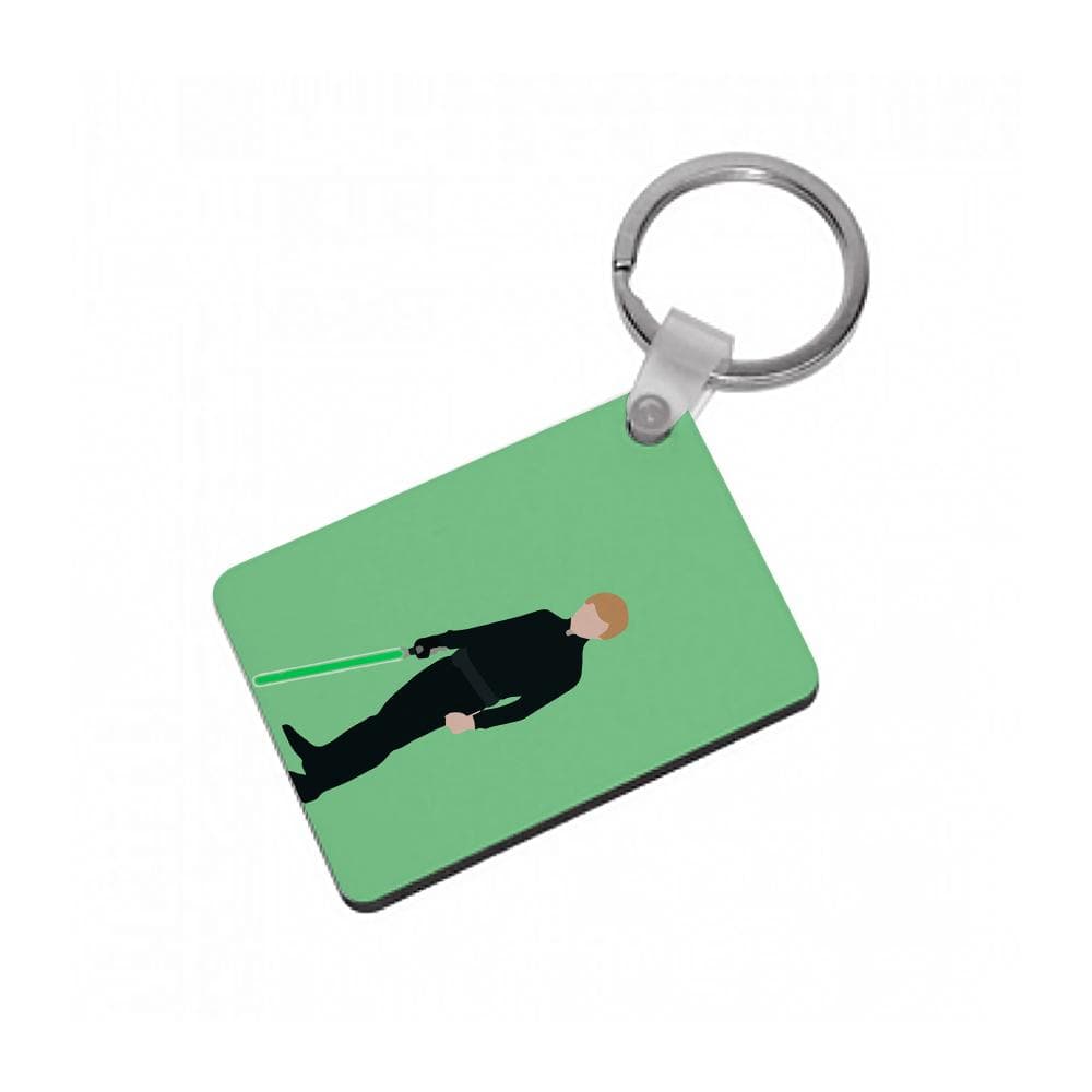 Luke Skywalker Green Lightsaber - Star Wars Keyring