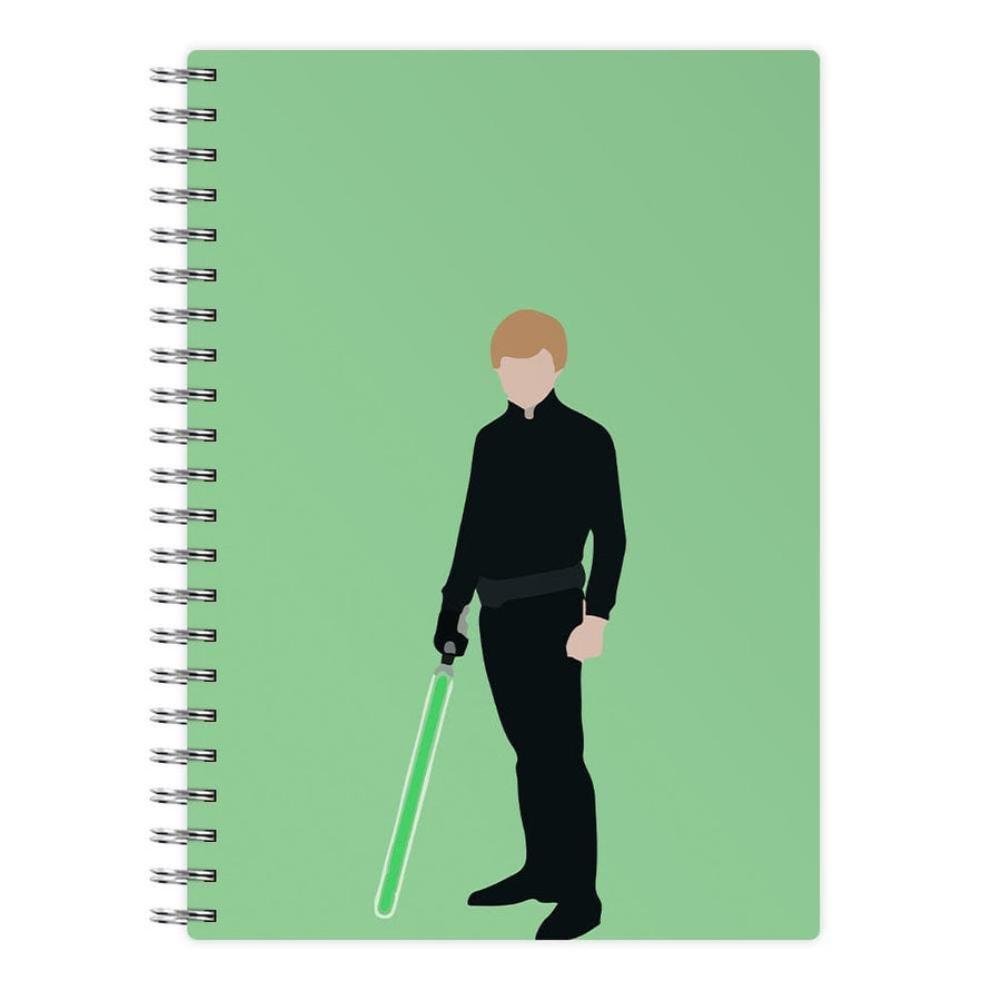 Luke Skywalker Green Lightsaber - Star Wars Notebook