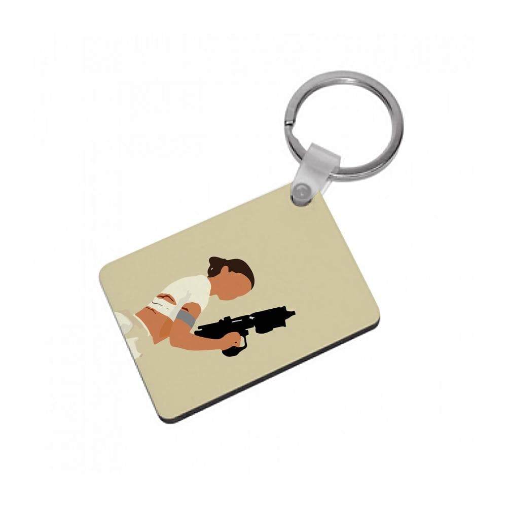 Princess Leia With Gun - Star Wars Keyring