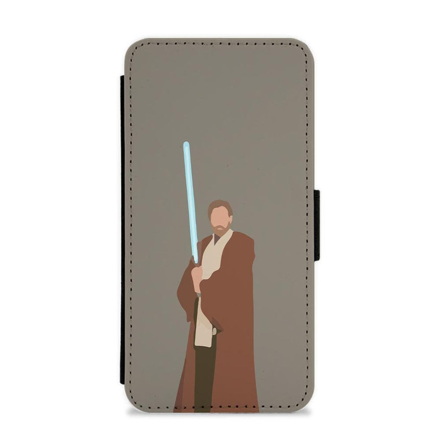 Obi-Wan Kenobi Blue Lightsaber - Star Wars Flip / Wallet Phone Case