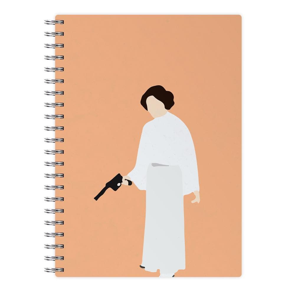 Princess Leia Faceless With Gun - Star Wars Notebook