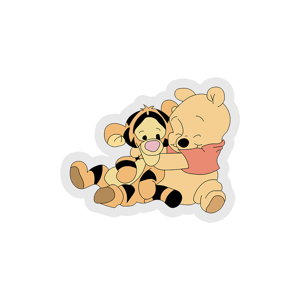 A Hug Said Pooh - Winnie Sticker