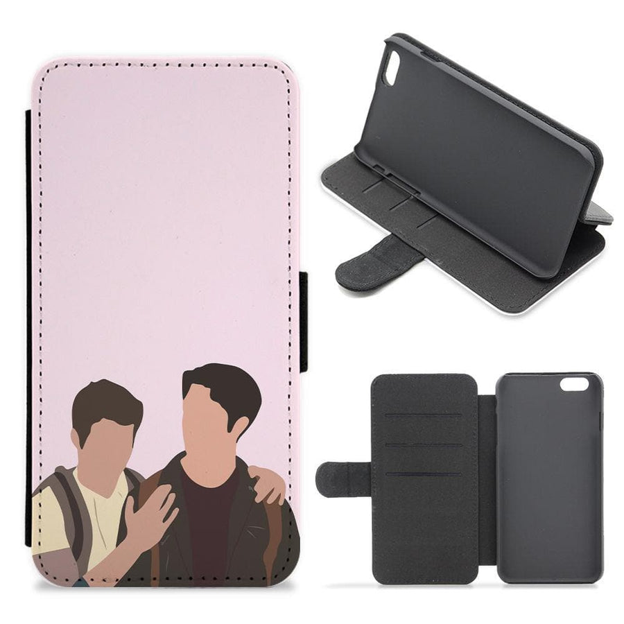 Scott and Stiles - Teen Wolf  Flip / Wallet Phone Case