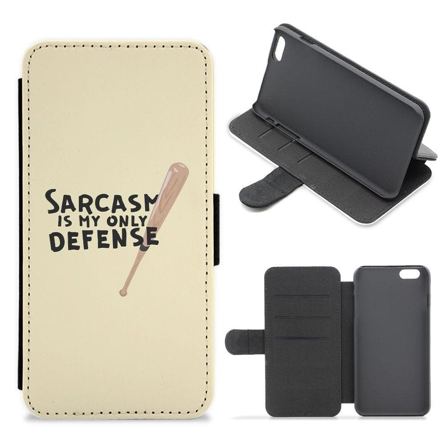 Sarcasm Is My Only Defense - Teen Wolf Flip / Wallet Phone Case