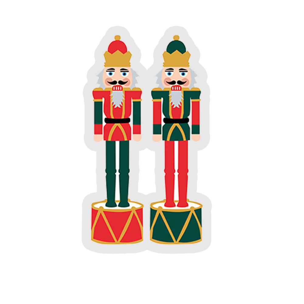 Nutcracker - Christmas Patterns Sticker