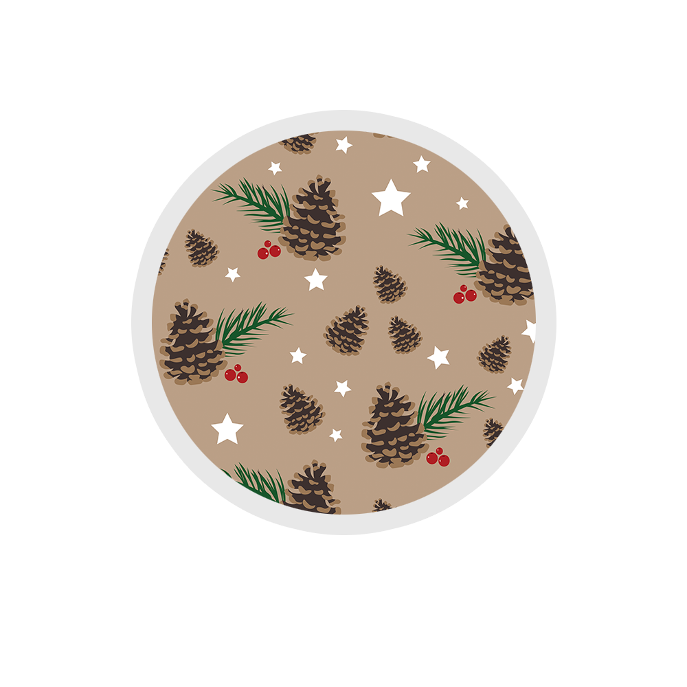 Acorn - Christmas Patterns Sticker