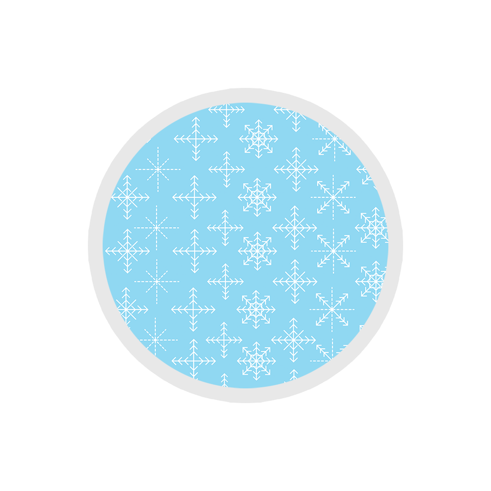 Snowflakes - Christmas Patterns Sticker