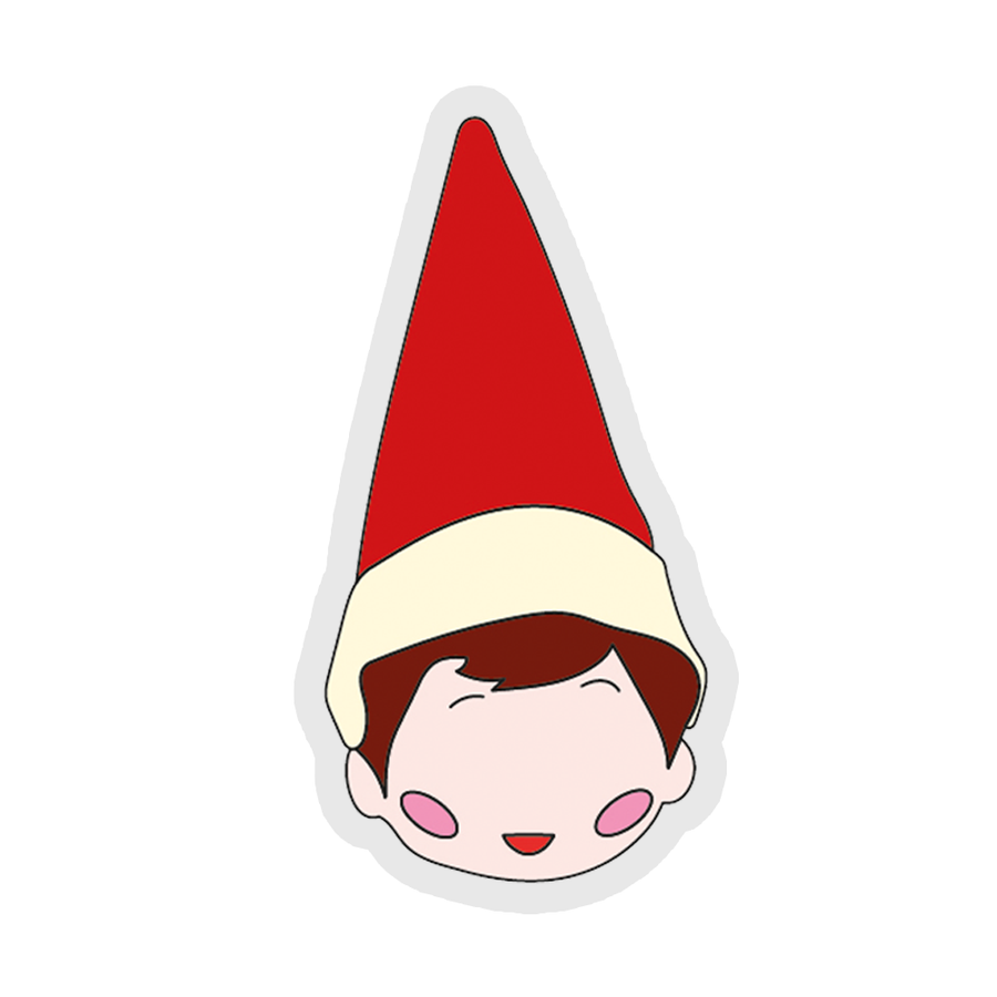 Elf Rosy Cheeks - Christmas Sticker
