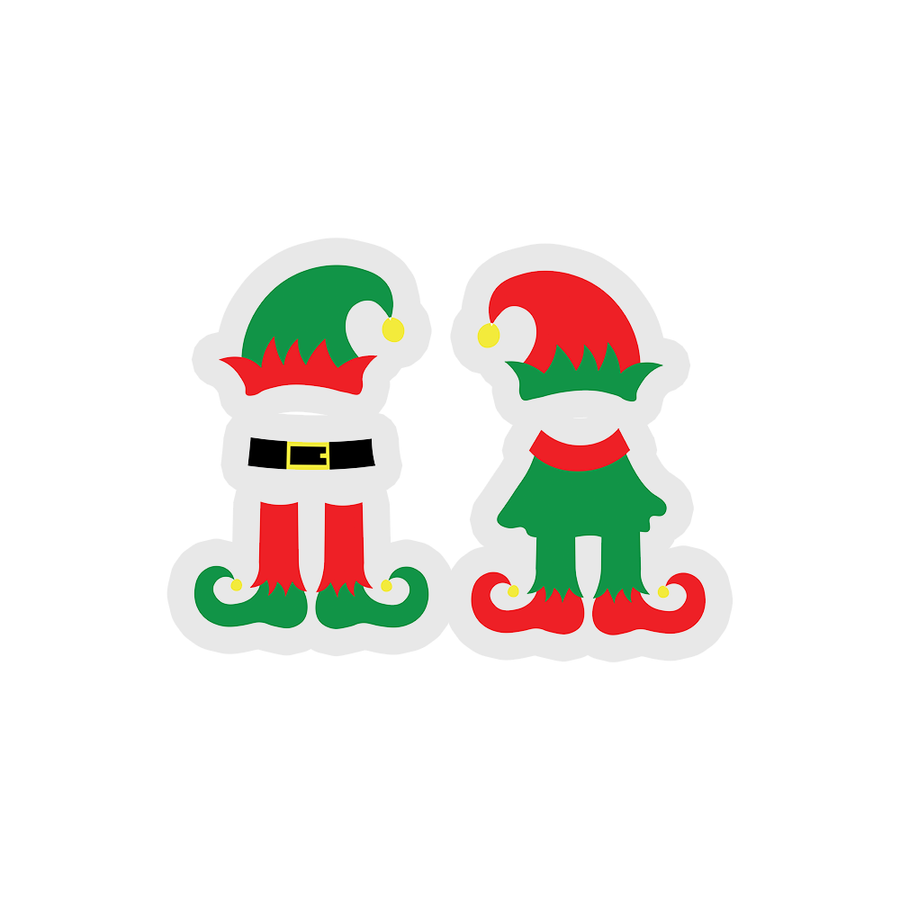 Elf Body - Christmas Sticker