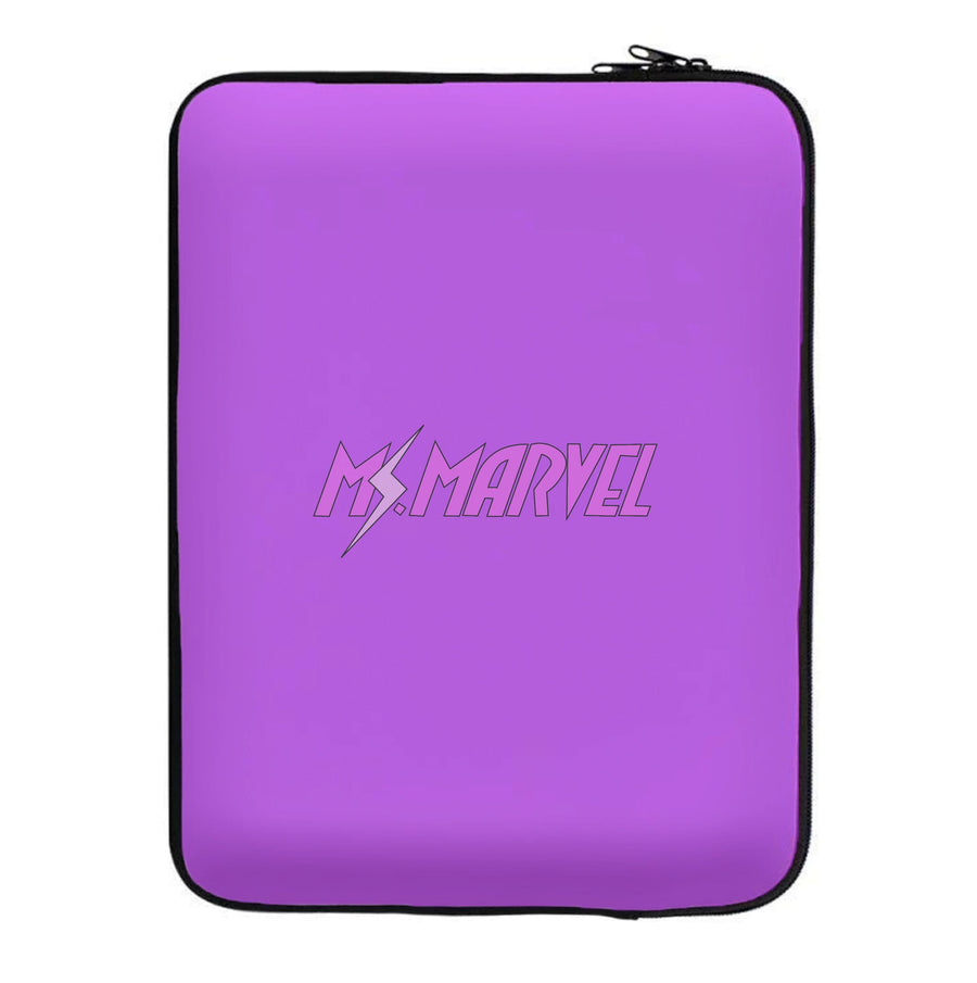 Ms Marvel Pink Lightning Laptop Sleeve