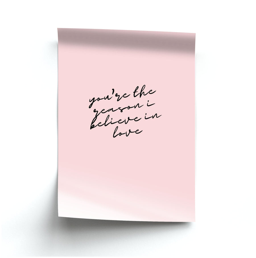 You're The Reason I Believe In Love - TikTok Trends Poster