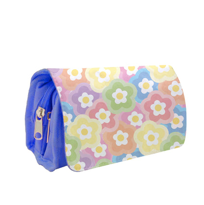 Psychedelic Flowers - Floral Patterns Pencil Case