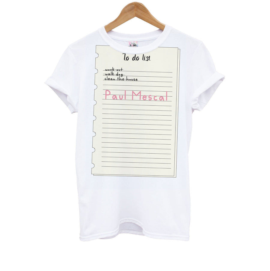 To Do List - Paul Mescal Kids T-Shirt