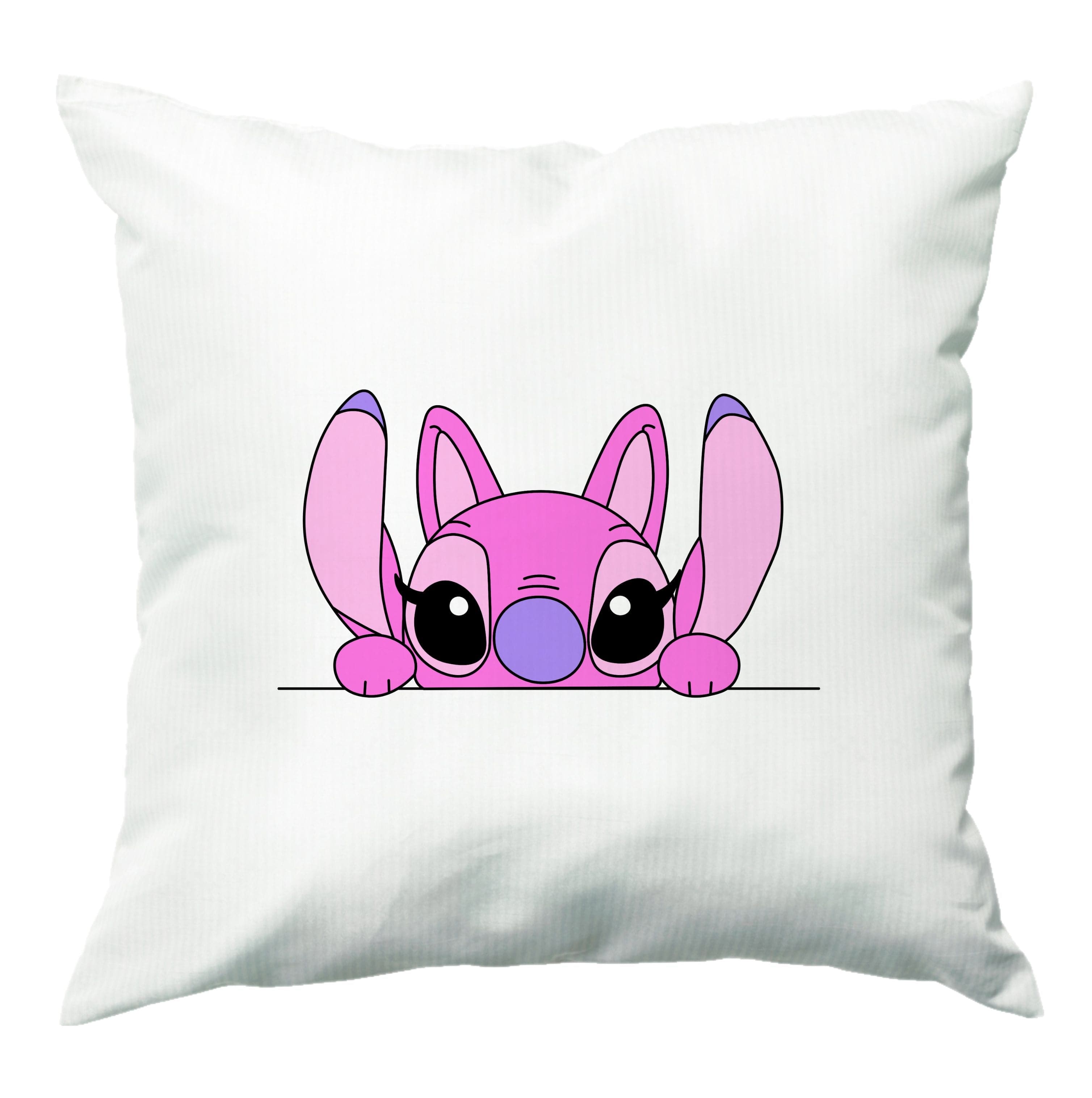 Angel Leaning - Pink Alien Cushion