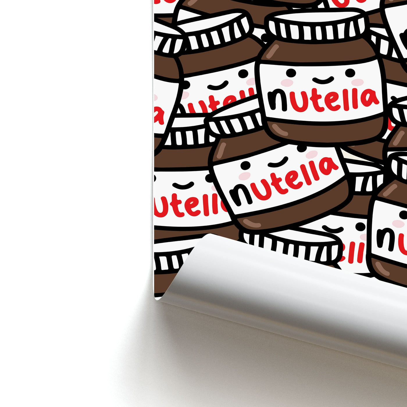 Cute Nutella Pattern Poster