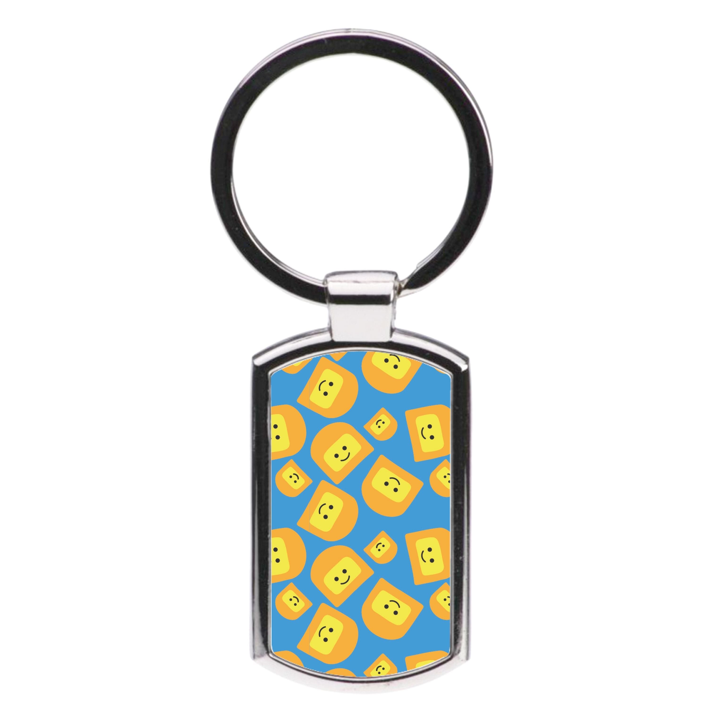 Face Collage - Bricks Luxury Keyring