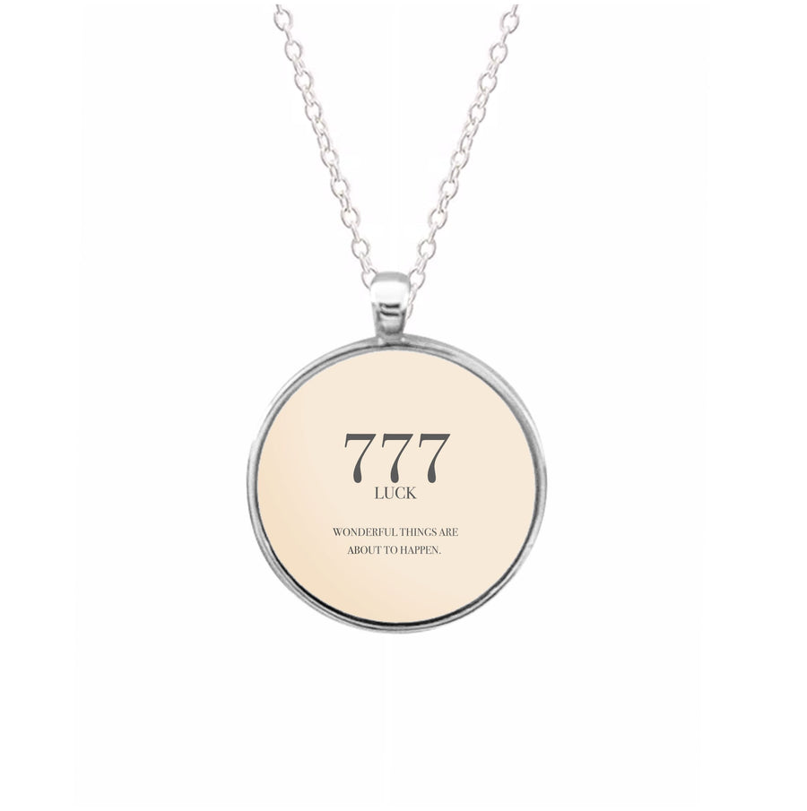 777 - Angel Numbers Necklace