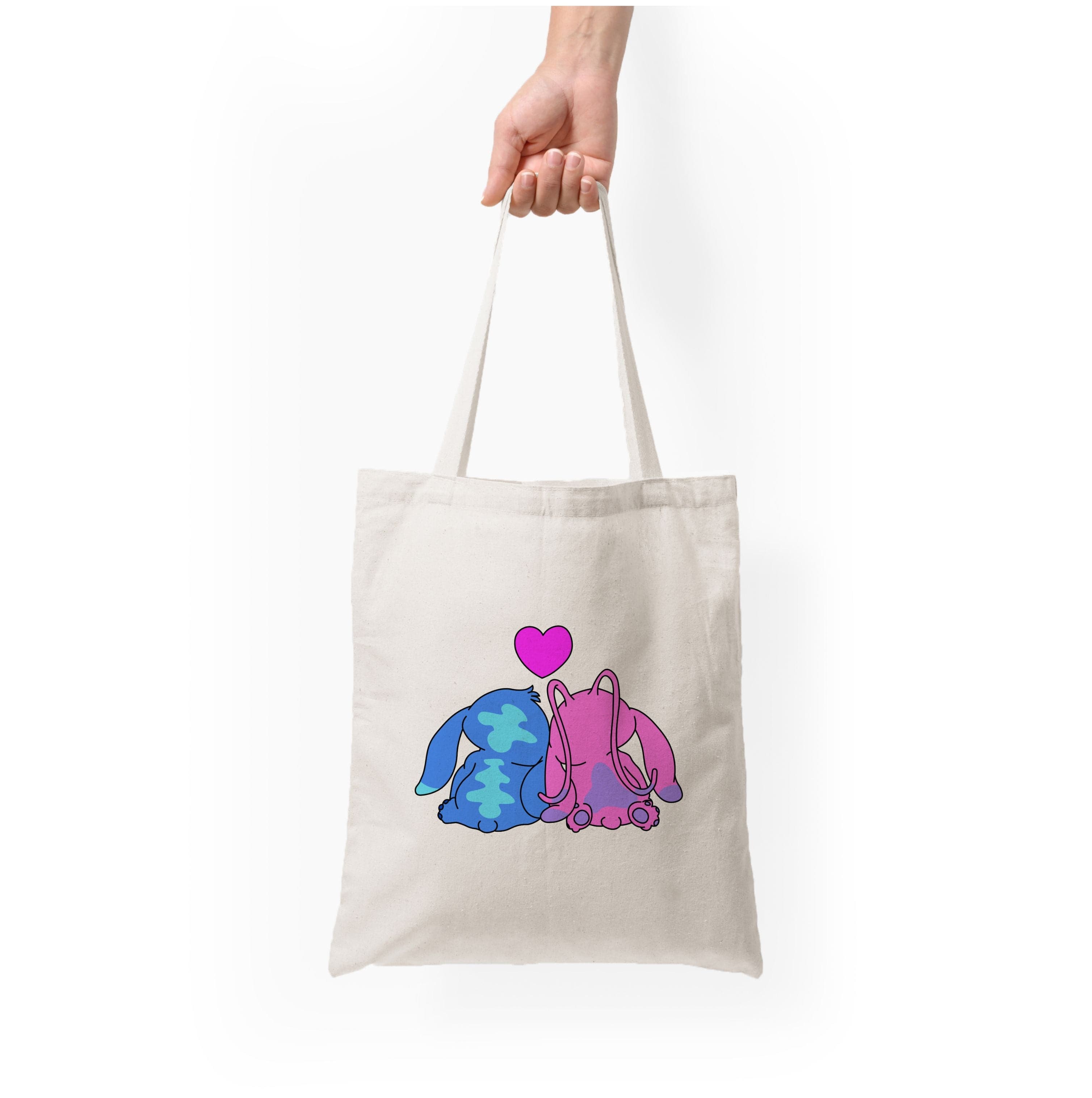 In Love - Pink Alien Tote Bag