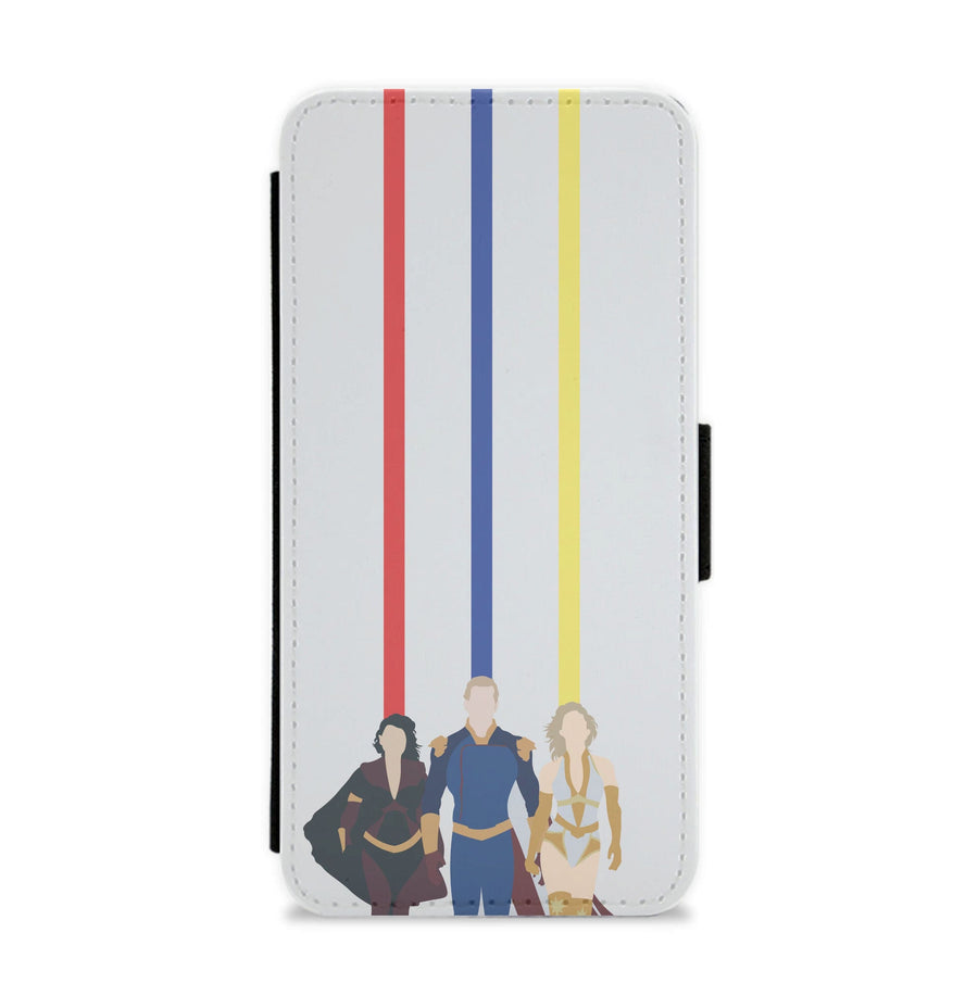 The Three Lines - The Boys Flip / Wallet Phone Case