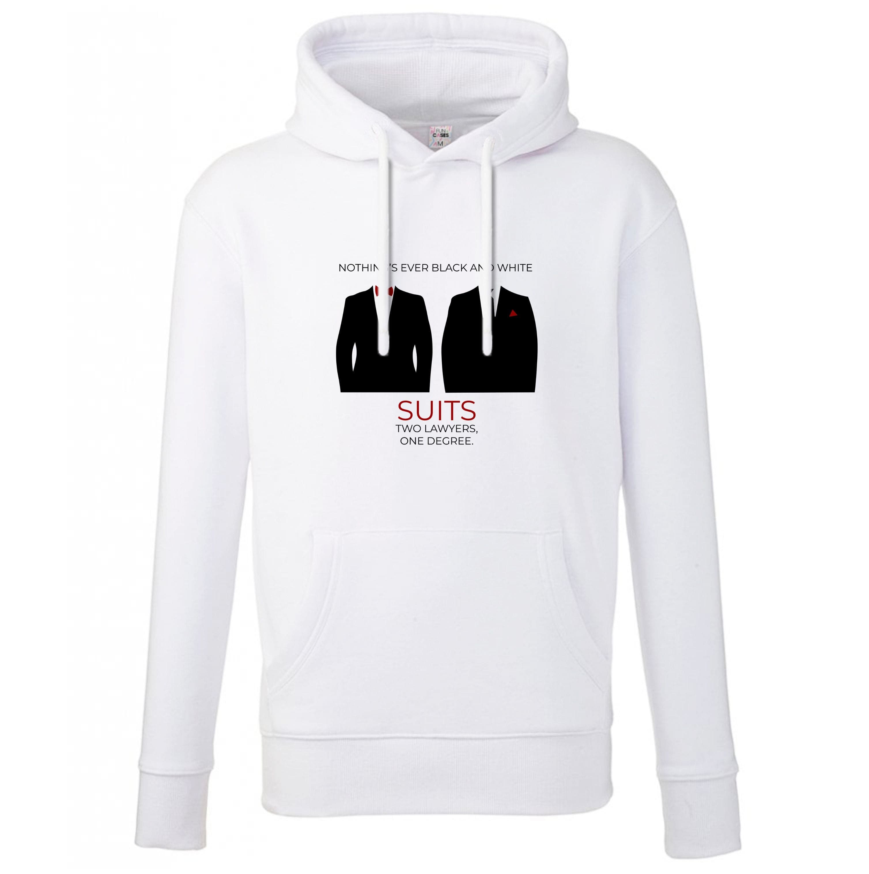 Nothings Ever Black And White Hoodie