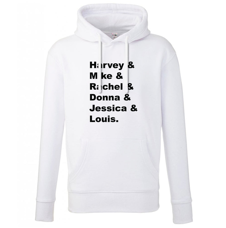 Character Names - Suits Hoodie