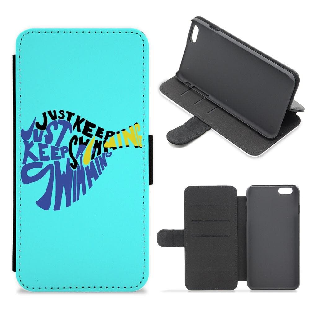 Just Keep Swimming - Finding Dory Disney Flip / Wallet Phone Case - Fun Cases
