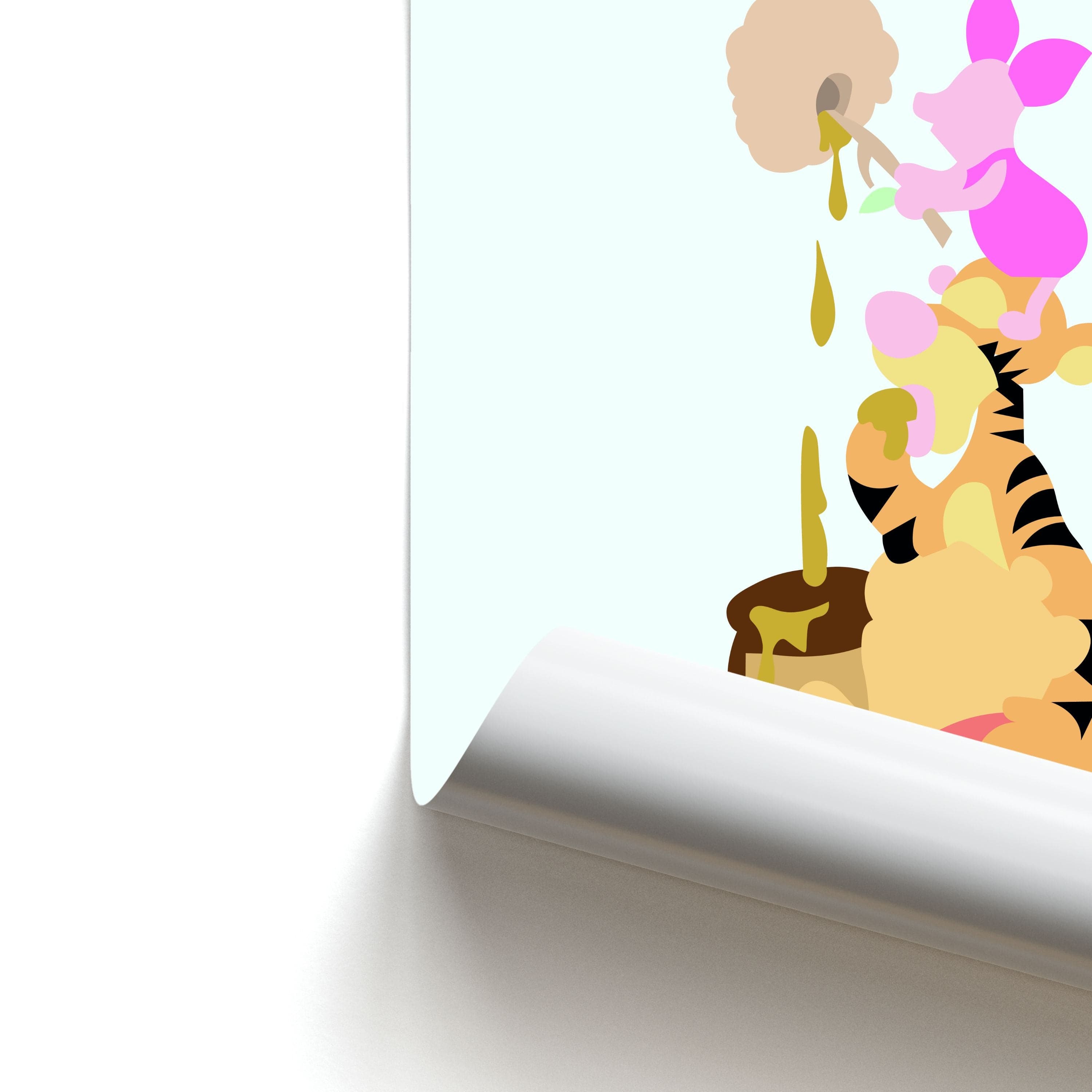 Bouncing Tiger , Piglet , Yellow Bear Poster