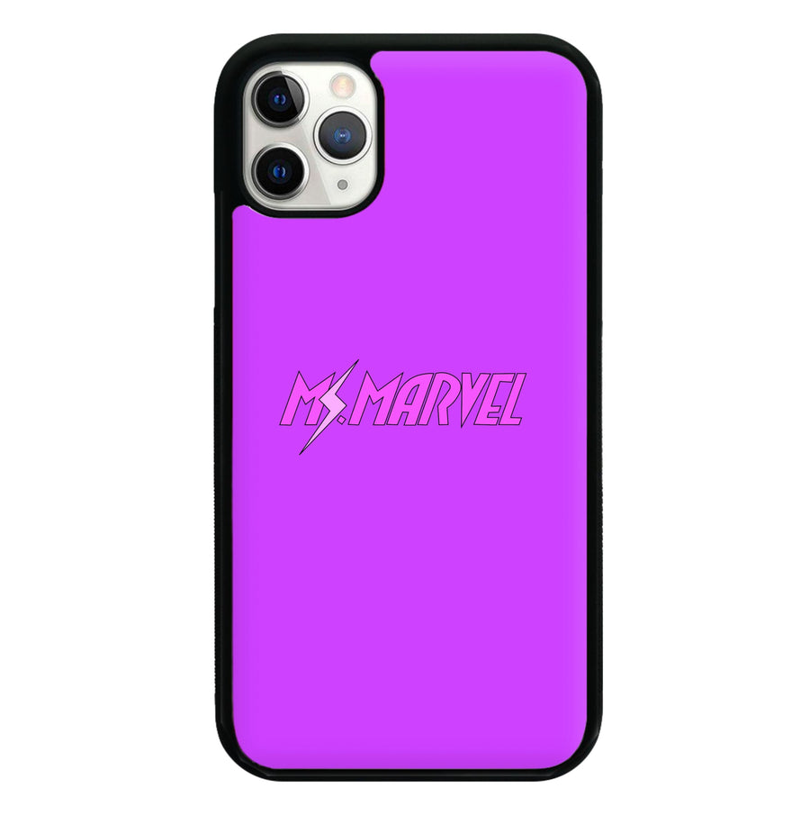 Ms Marvel Pink Lightning Phone Case
