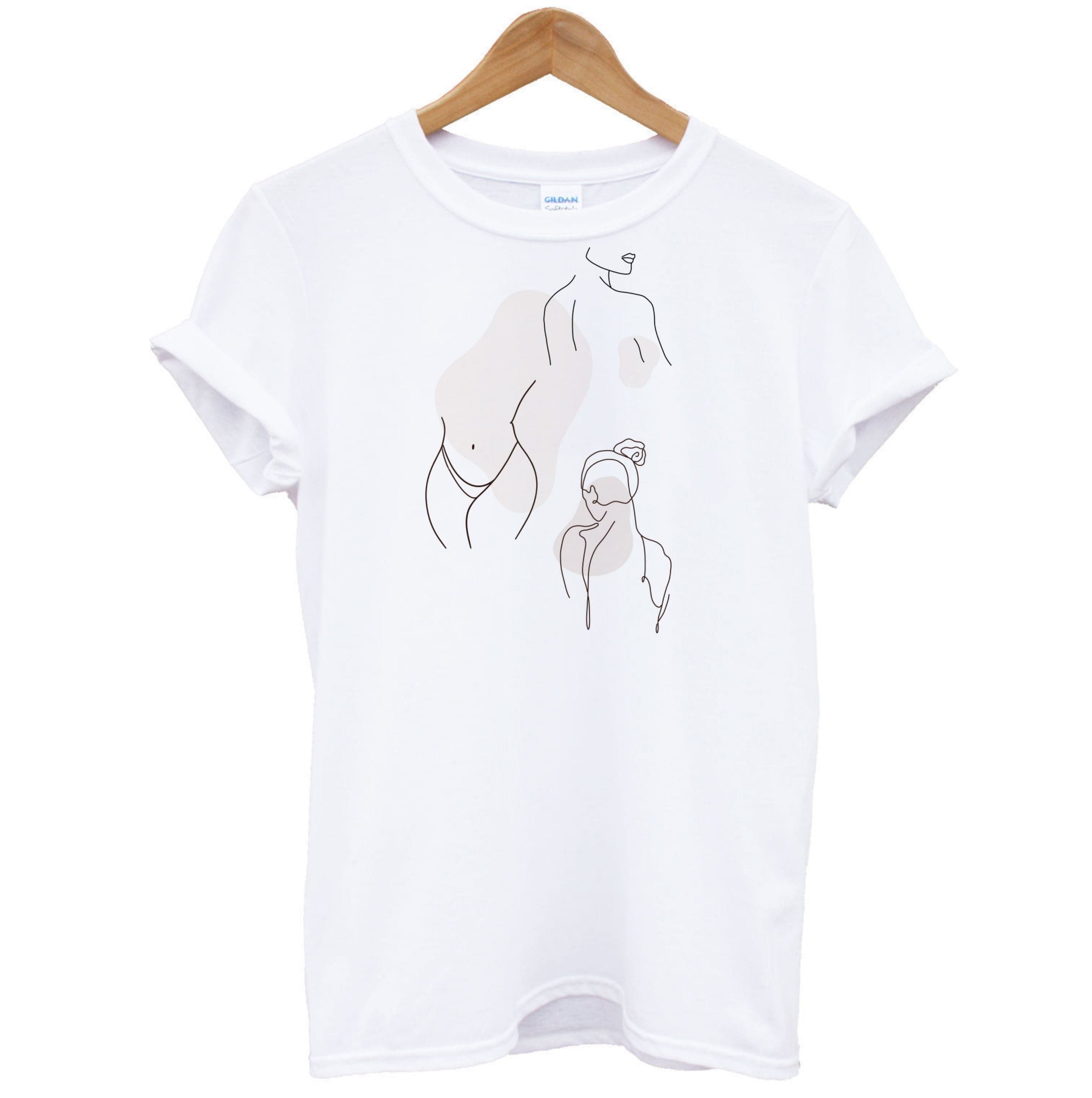 Silouhette nude T-Shirt