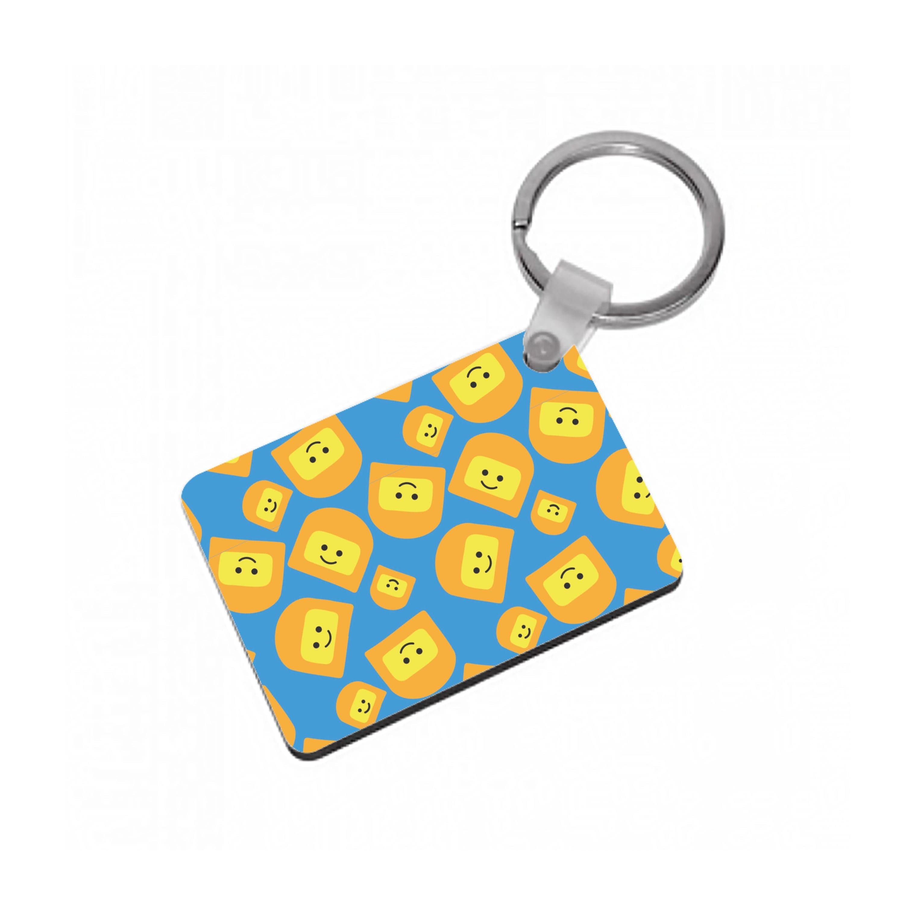 Face Collage - Bricks Keyring