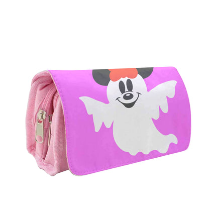 Female Mouse Ghost Halloween Pencil Case