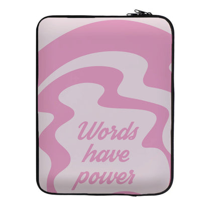 Words Have Power Laptop Sleeve