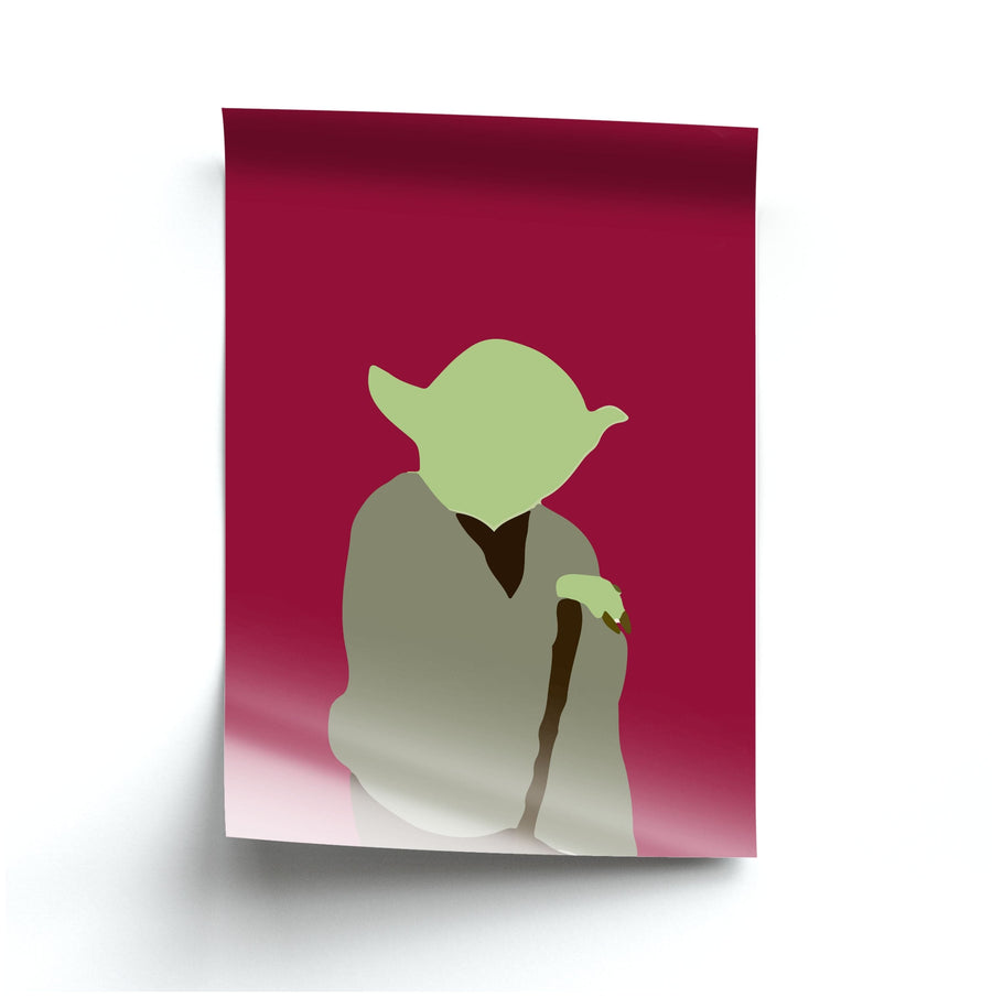 Yoda Faceless - Star Wars Poster