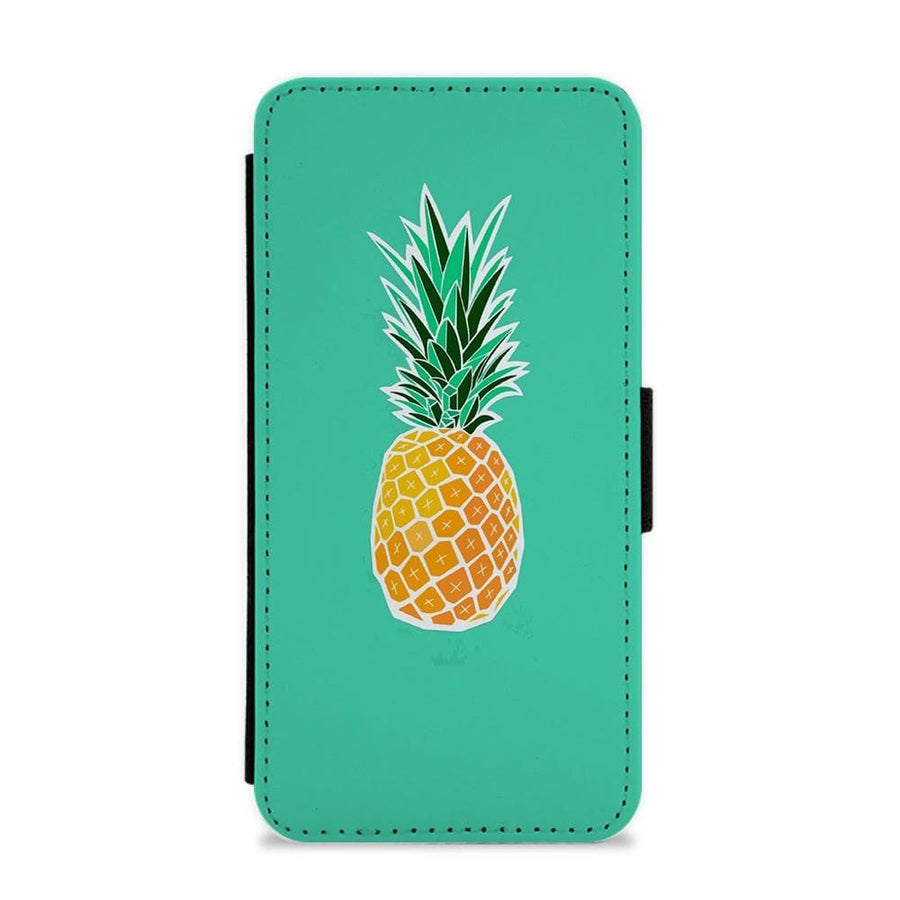 Cartoon Pineapple Flip / Wallet Phone Case - Fun Cases
