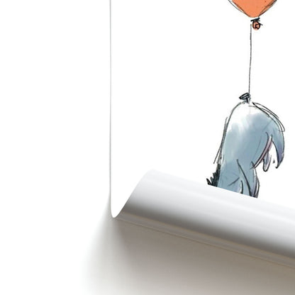 Donkey And His Balloon Poster