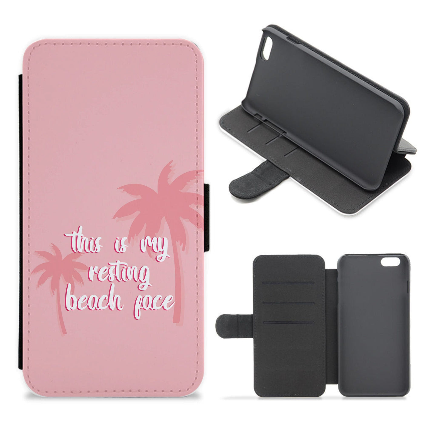 This Is My Resting Beach Face - Summer Quotes Flip / Wallet Phone Case