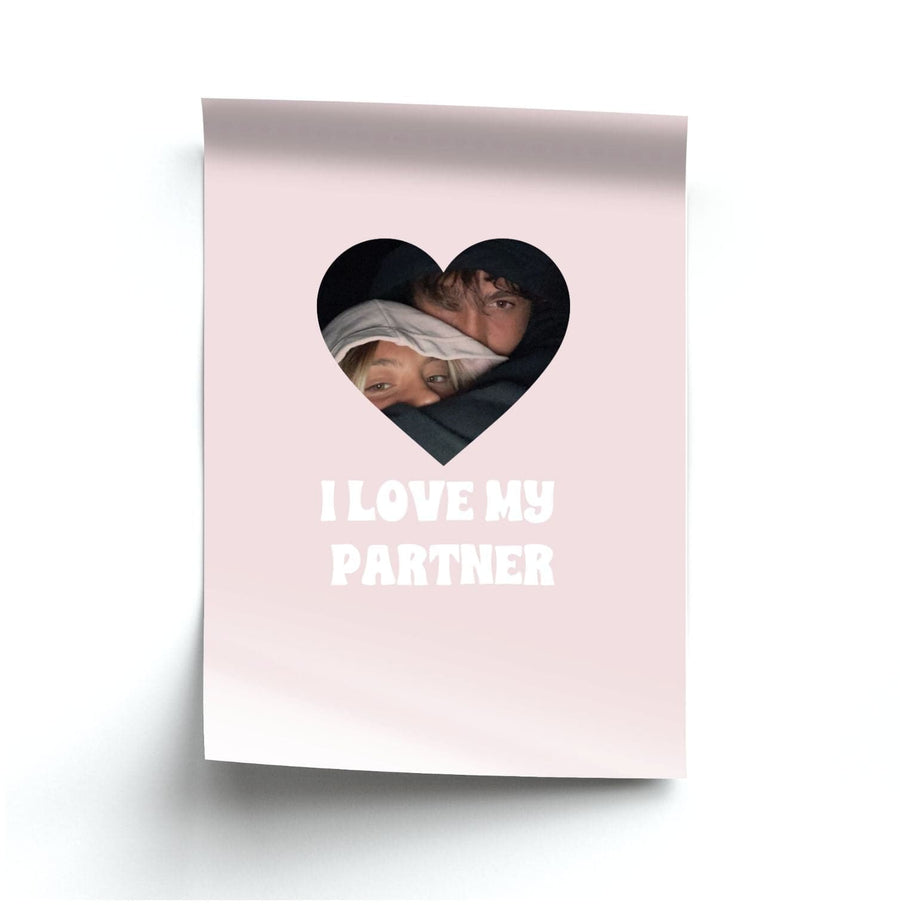 I Love My Partner - Personalised Couples Poster