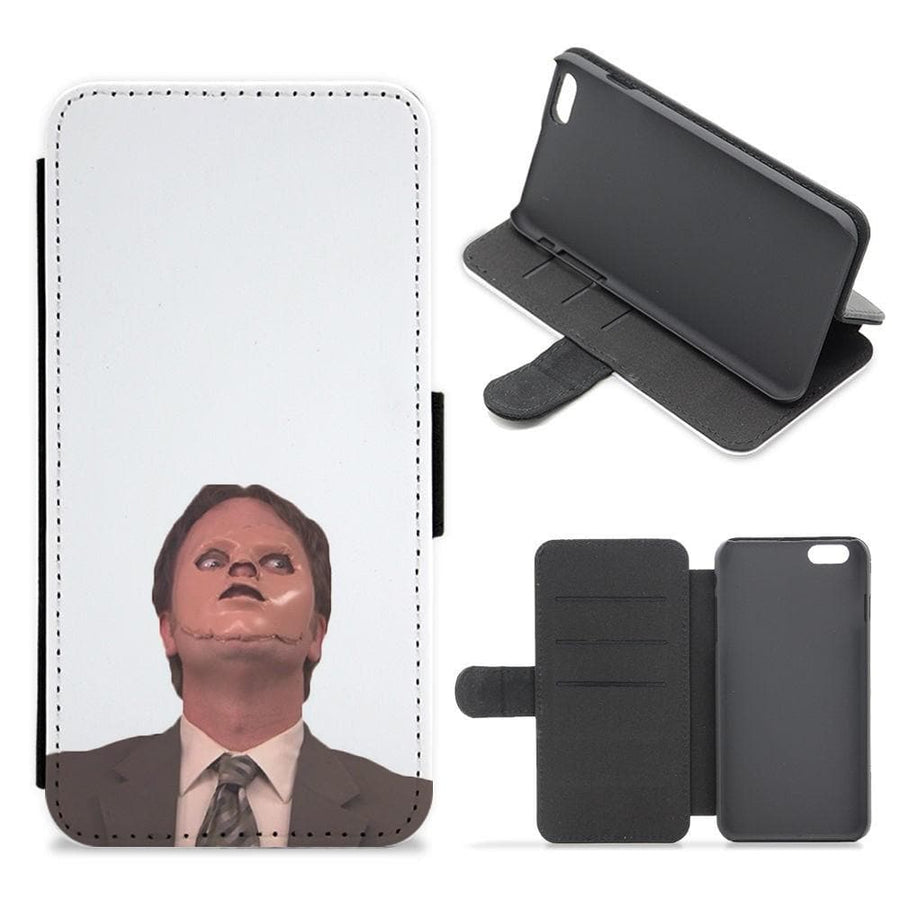 Dwight And The Dummy - The Office Flip Wallet Phone Case - Fun Cases
