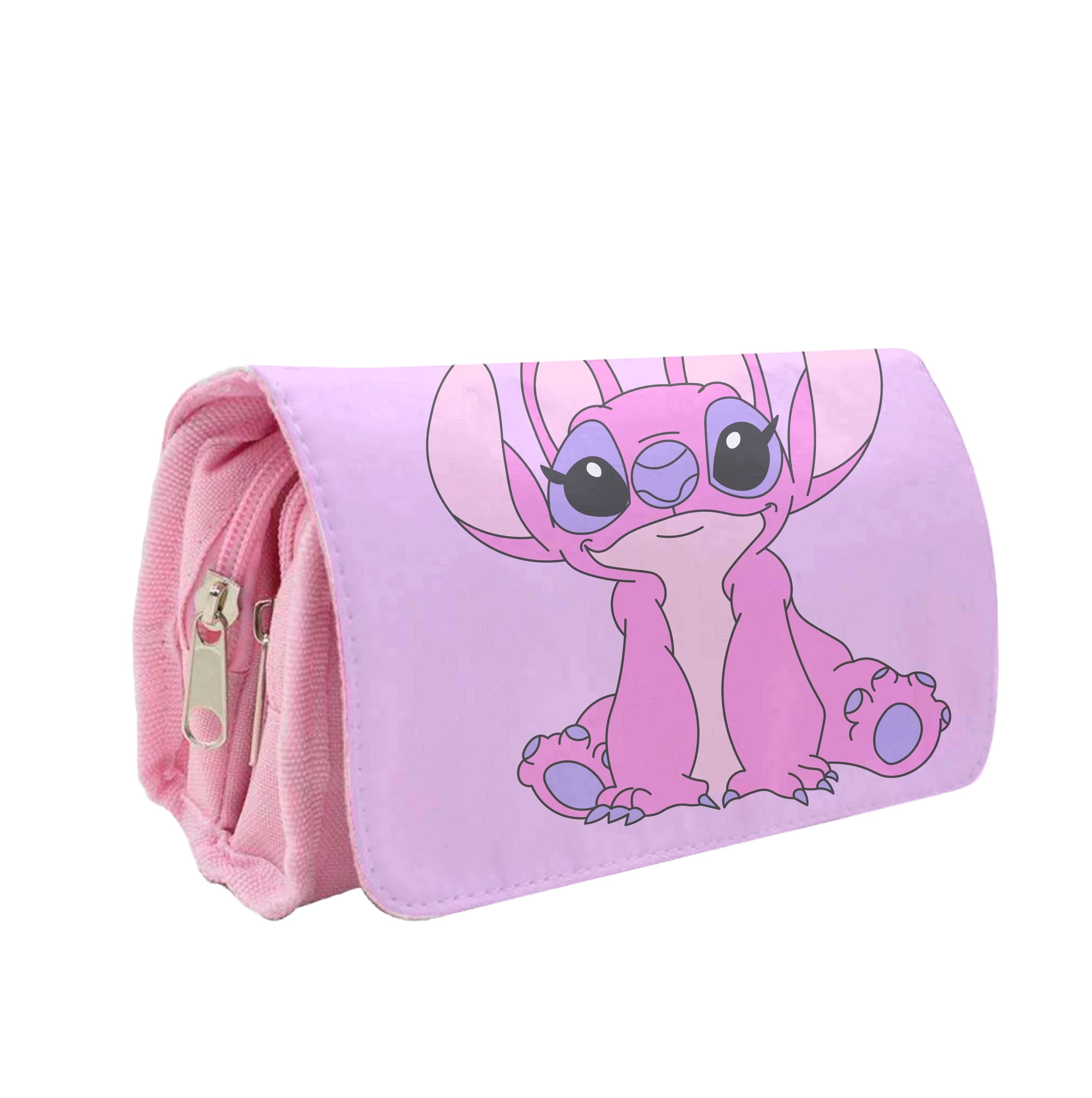 Sitting Down - Pink Alien Pencil Case