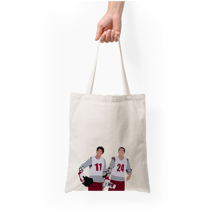 Scott and Stiles Football - Teen Wolf  Tote Bag