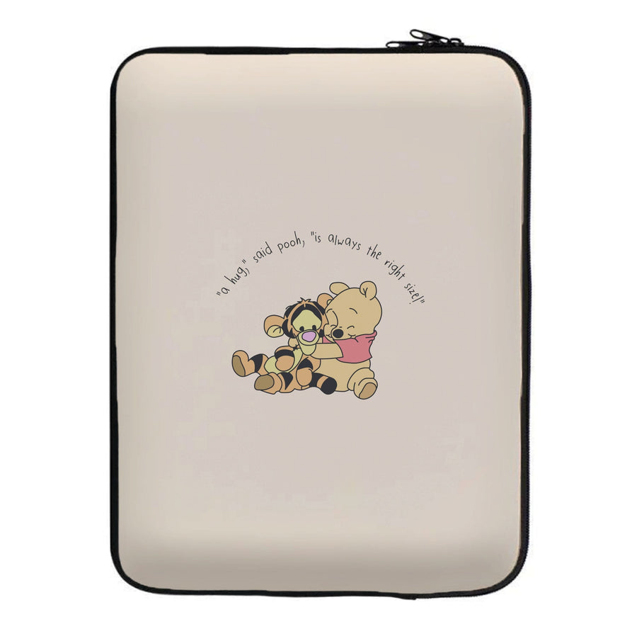 A Hug Said Pooh - Winnie The Pooh Laptop Sleeve
