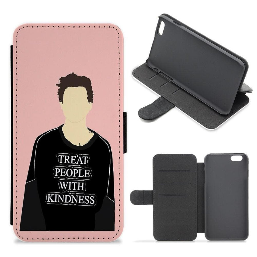 Pink Harry Styles Faceless Cartoon Flip / Wallet Phone Case - Fun Cases