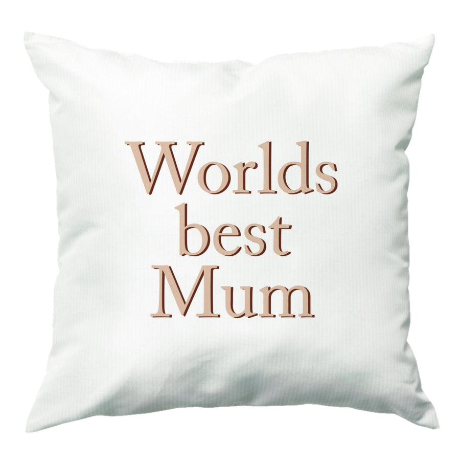 Worlds Best Mum - Floral Mother's Day Cushion