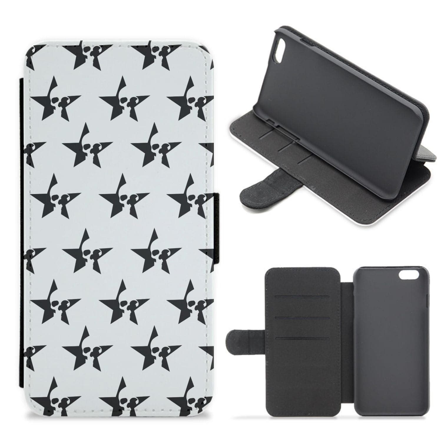 Skulls And Stars - Skate Aesthetic  Flip / Wallet Phone Case