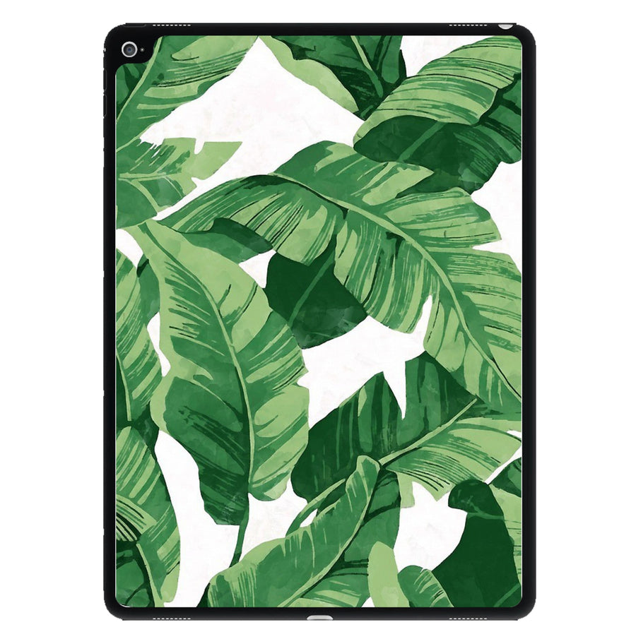 Tropical Banana Leaf Pattern iPad Case
