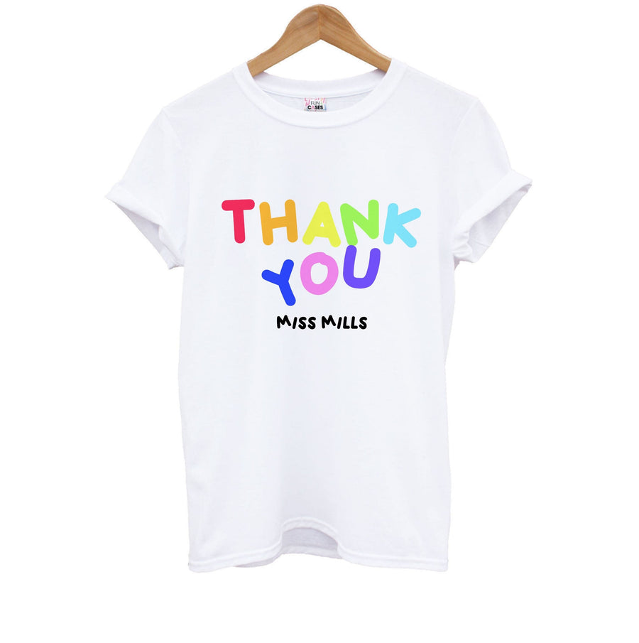 Thank You - Personalised Teachers Gift Kids T-Shirt